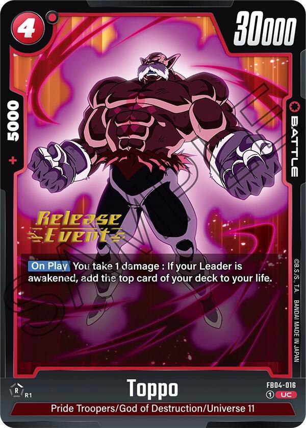 Toppo [Ultra Limit Release Event Cards] (ONLINE ORDER ONLY)