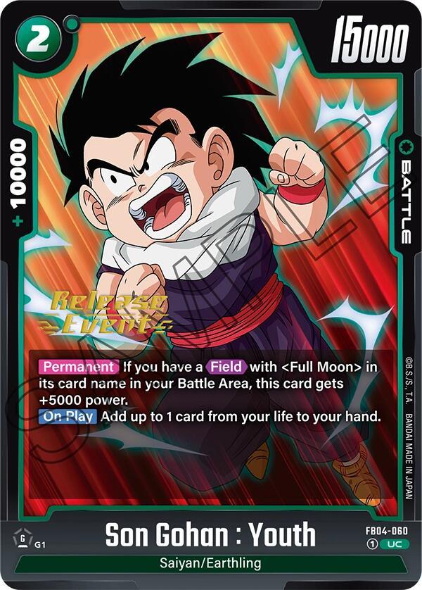 Son Gohan : Youth [Ultra Limit Release Event Cards] (ONLINE ORDER ONLY)