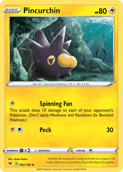 Pincurchin (062/185) [Sword & Shield: Vivid Voltage] (Online Only)
