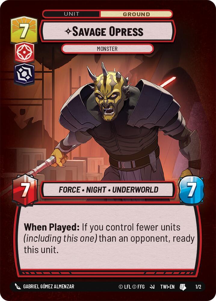 Savage Opress - Monster (1/2) [Store Showdown Promos] (ONLINE ORDER ONLY)