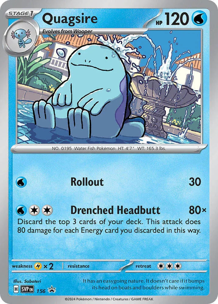 Quagsire (156) [Scarlet & Violet: Black Star Promos] (Online Only)