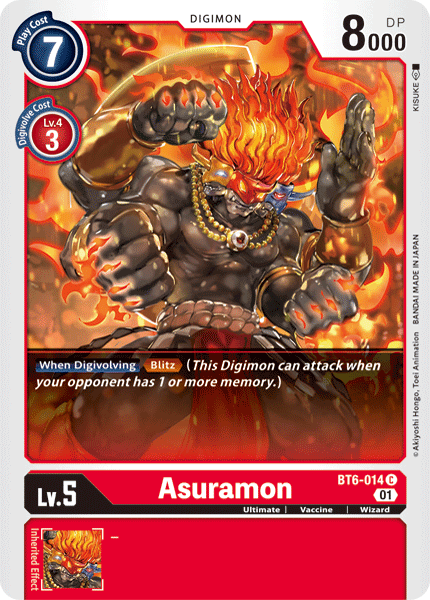 Asuramon [BT6-014] [Double Diamond] (ONLINE ORDER ONLY)