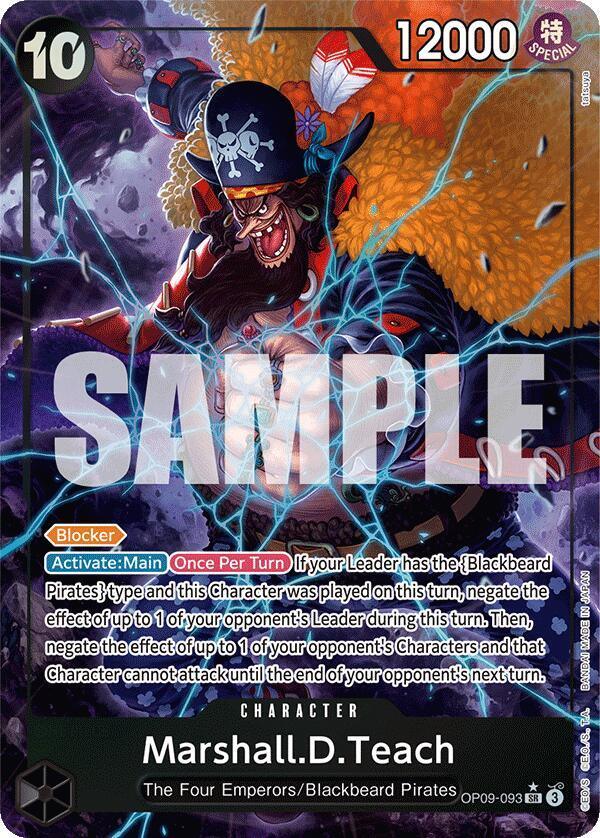 Marshall.D.Teach (Alternate Art) [Emperors in the New World] (ONLINE ORDER ONLY)