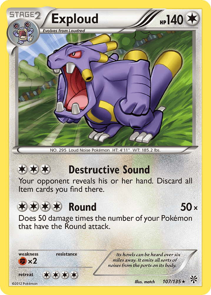 Exploud (107/135) [Black & White: Plasma Storm] (Online Only)