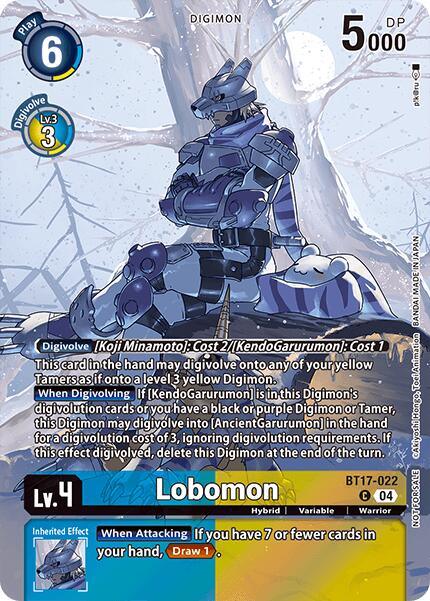 Lobomon [BT17-022] (Legend Pack 2024 Box Topper) [Chain of Liberation] (ONLINE ORDER ONLY)