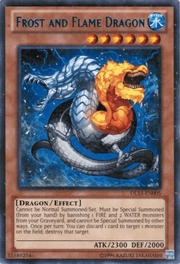 Frost and Flame Dragon (Blue) [DL15-EN005] Rare (ONLINE ORDER ONLY)