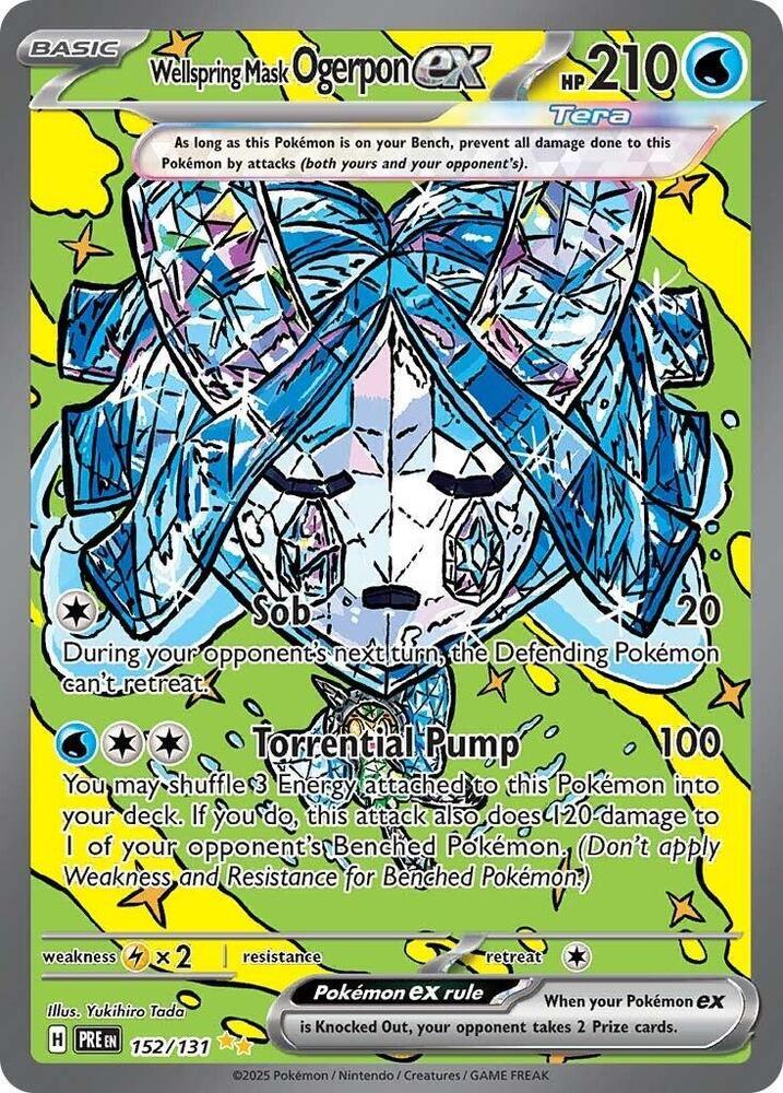 Wellspring Mask Ogerpon ex (152/131) [Scarlet & Violet: Prismatic Evolutions] (Online Only)
