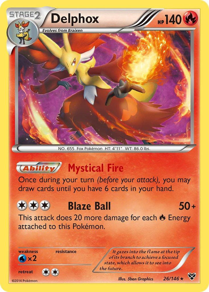 Delphox (26/146) (Theme Deck Exclusive) [XY: Base Set] (Online Only)