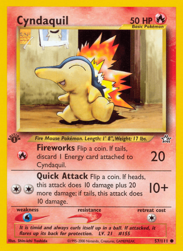 Cyndaquil (57/111) [Neo Genesis 1st Edition] (Online Only)