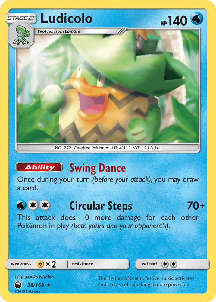 Ludicolo (38/168) [Sun & Moon: Celestial Storm] (Online Only)