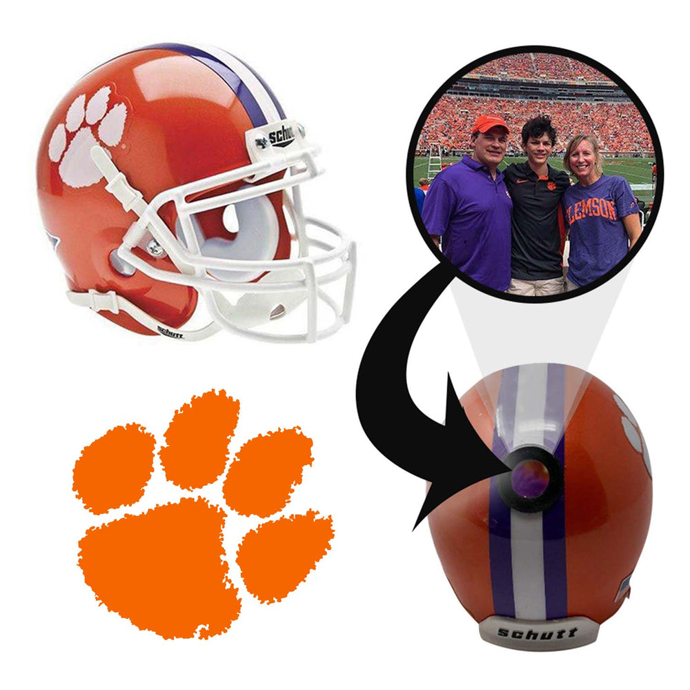 Clemson Tigers College Football Collectible Mini Helmet - Picture Inside - FANZ Collectibles (Online Order Only) (ONLINE ORDER ONLY)