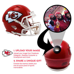 Kansas City Chiefs NFL Mini Helmet - Picture Inside (Online Order Only) (ONLINE ORDER ONLY)