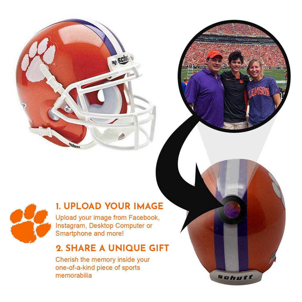 Clemson Tigers College Football Collectible Mini Helmet - Picture Inside - FANZ Collectibles (Online Order Only) (ONLINE ORDER ONLY)