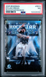 Graded 2025 Topps Bowman Dylan Crews #RR20 Rockstar Rookies Rookie RC Baseball Card PSA 7 Near Mint (ONLINE ORDER ONLY)