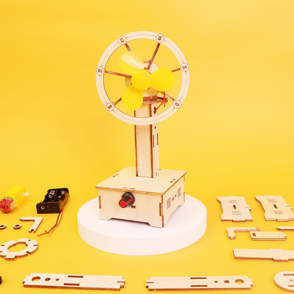 Variable Speed Oscillating Fan DIY Kit, Educational STEM Toy (ONLINE ORDER ONLY)