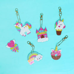Adorable Keychains Diamond Art Kit – Unicorn (Set of 15) (ONLINE ORDER ONLY)