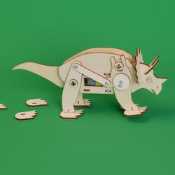 Dinosaur Robot Triceratops DIY Kit, Educational STEM Toy (ONLINE ORDER ONLY)
