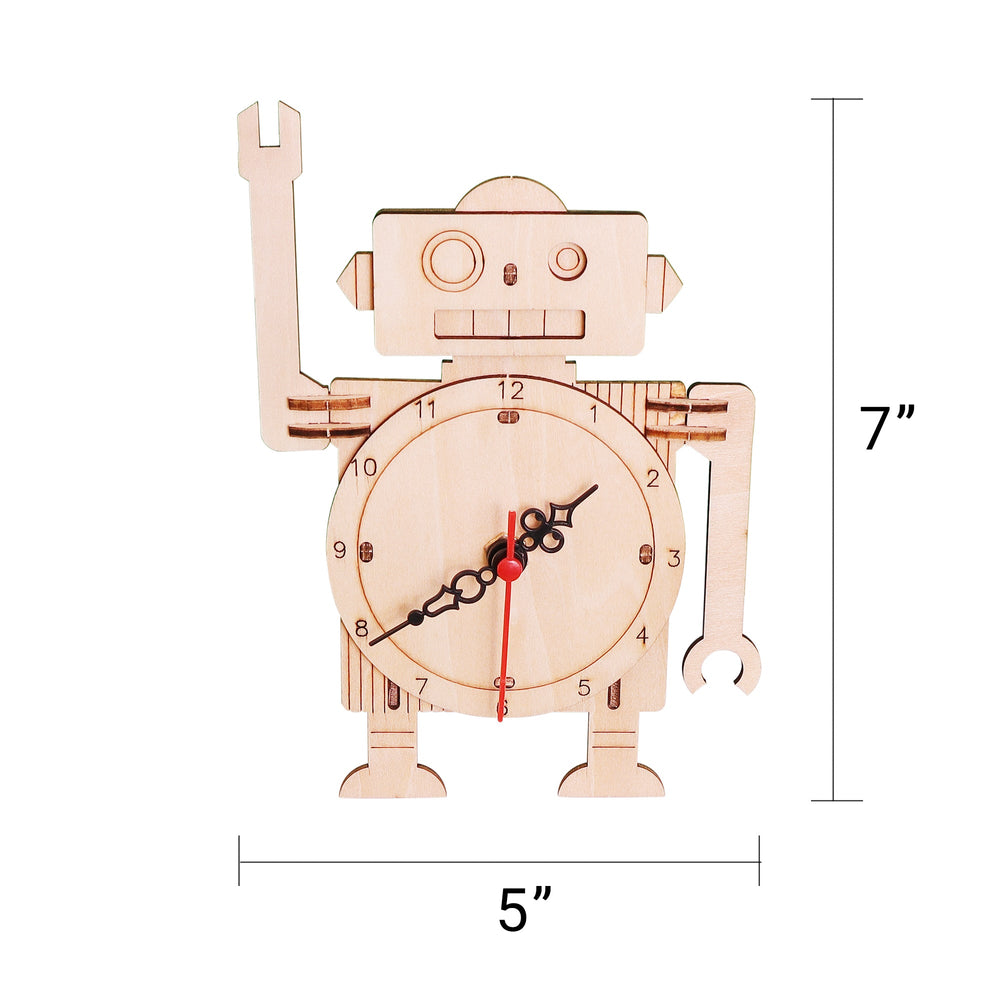 Robot Clock DIY Kit, Educational STEM Toy (ONLINE ORDER ONLY)