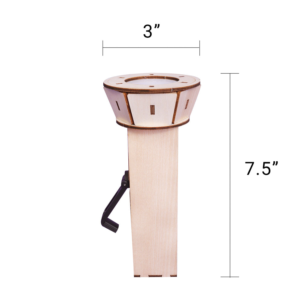 Hand-Crank Flashlight DIY Kit, Educational STEM Toy (ONLINE ORDER ONLY)