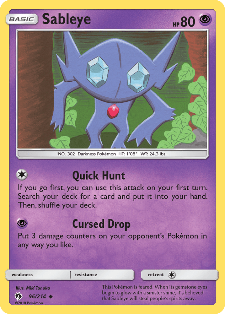 Sableye (96/214) [Sun & Moon: Lost Thunder] (Online Only)