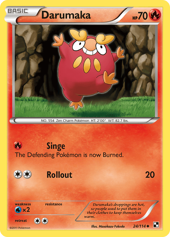Darumaka (24/114) [Black & White: Base Set] (Online Only)