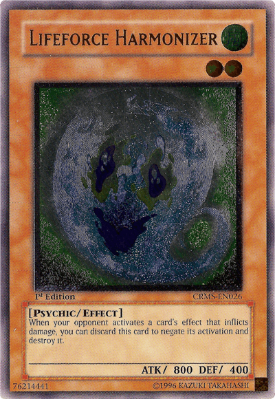 Lifeforce Harmonizer [CRMS-EN026] Ultimate Rare (ONLINE ORDER ONLY)