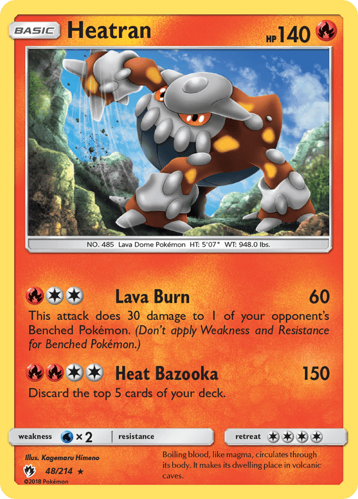 Heatran (48/214) [Sun & Moon: Lost Thunder] (Online Only)