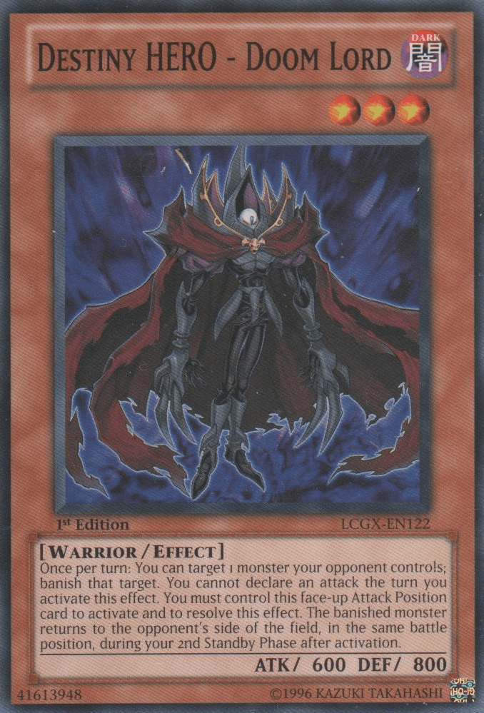 Destiny HERO - Doom Lord [LCGX-EN122] Common (ONLINE ORDER ONLY)