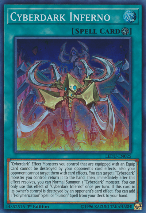 Cyberdark Inferno [LEDU-EN025] Super Rare (ONLINE ORDER ONLY)