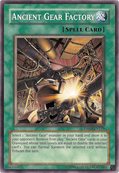 Ancient Gear Factory [DR04-EN159] Common (ONLINE ORDER ONLY)