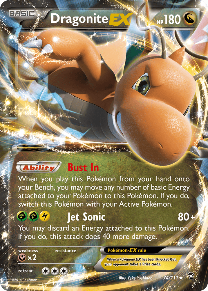 Dragonite EX (74/111) [XY: Furious Fists] (Online Only)