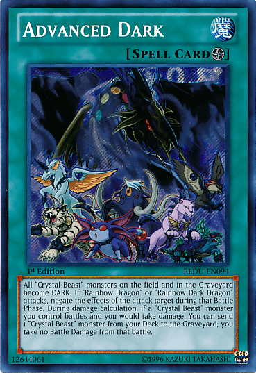 Advanced Dark [REDU-EN094] Secret Rare (ONLINE ORDER ONLY)