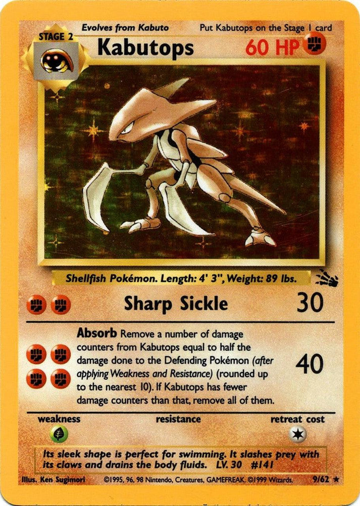 Kabutops (9/62) [Fossil Unlimited] (Online Only)