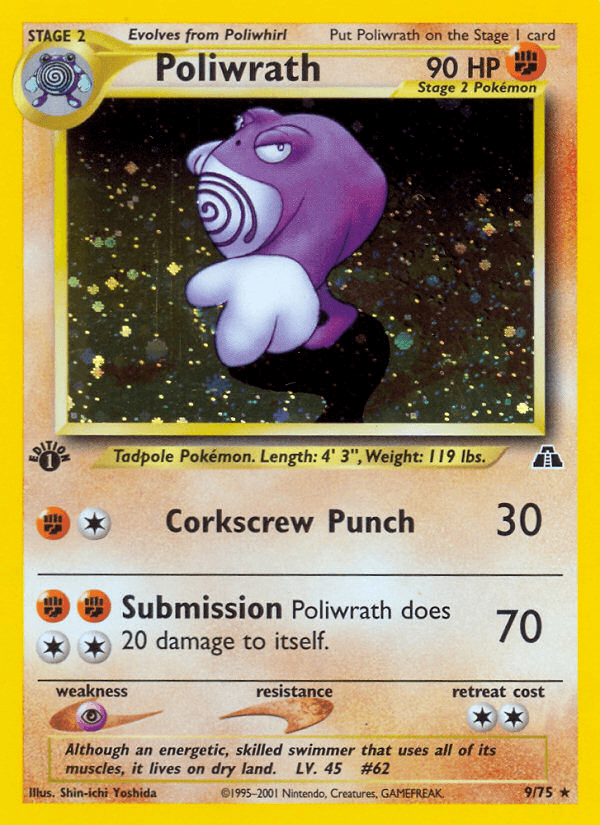 Poliwrath (9/75) [Neo Discovery 1st Edition] (Online Only)