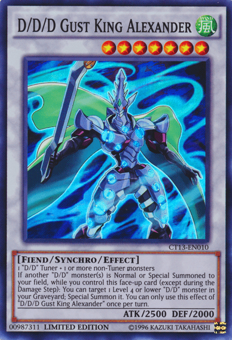 D/D/D Gust King Alexander [CT13-EN010] Super Rare (ONLINE ORDER ONLY)