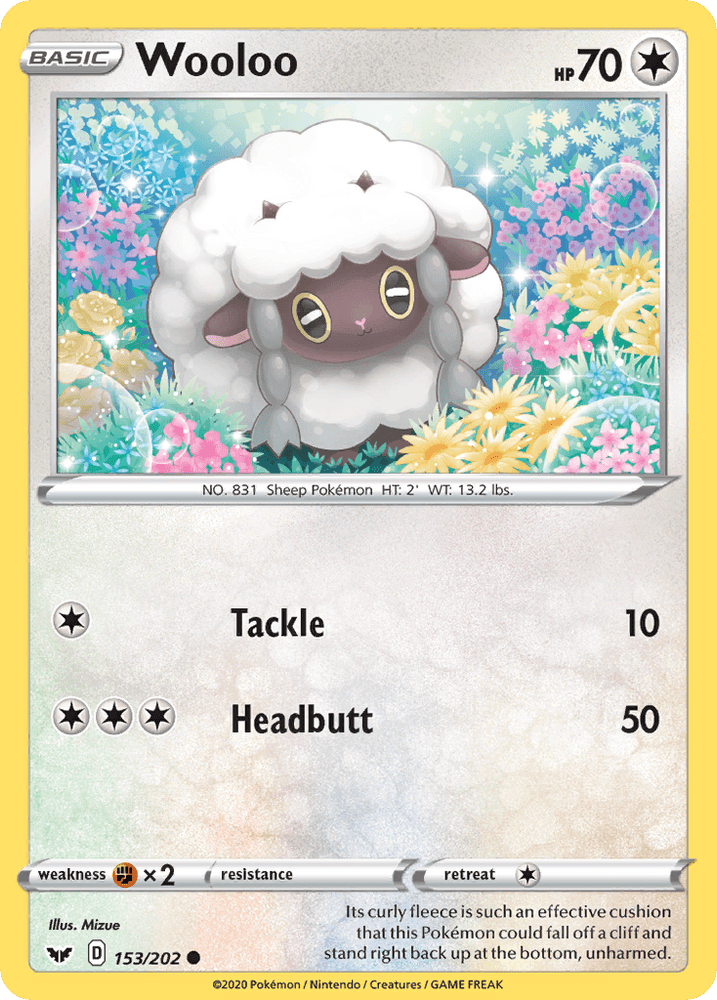 Wooloo (153/202) [Sword & Shield: Base Set] (Online Only)