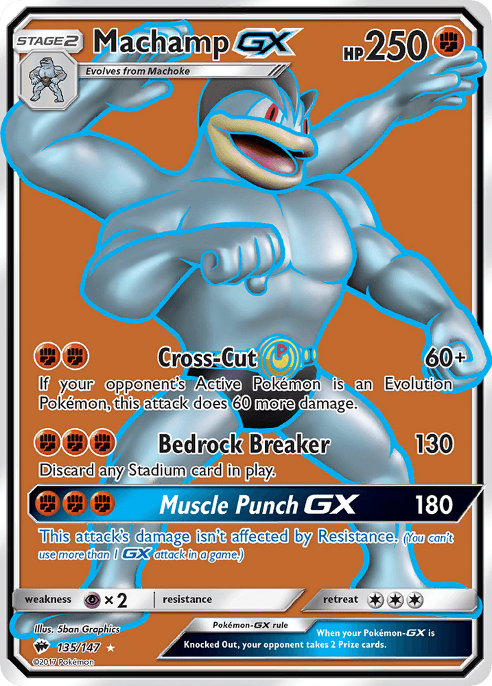 Machamp GX (135/147) [Sun & Moon: Burning Shadows] (Online Only)