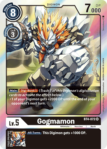 Gogmamon [BT4-072] [Great Legend] (ONLINE ORDER ONLY)