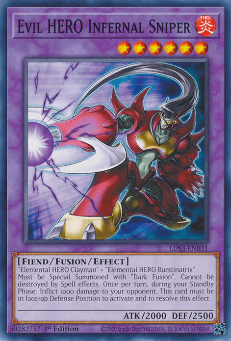 Evil HERO Infernal Sniper [LDS3-EN031] Common (ONLINE ORDER ONLY)