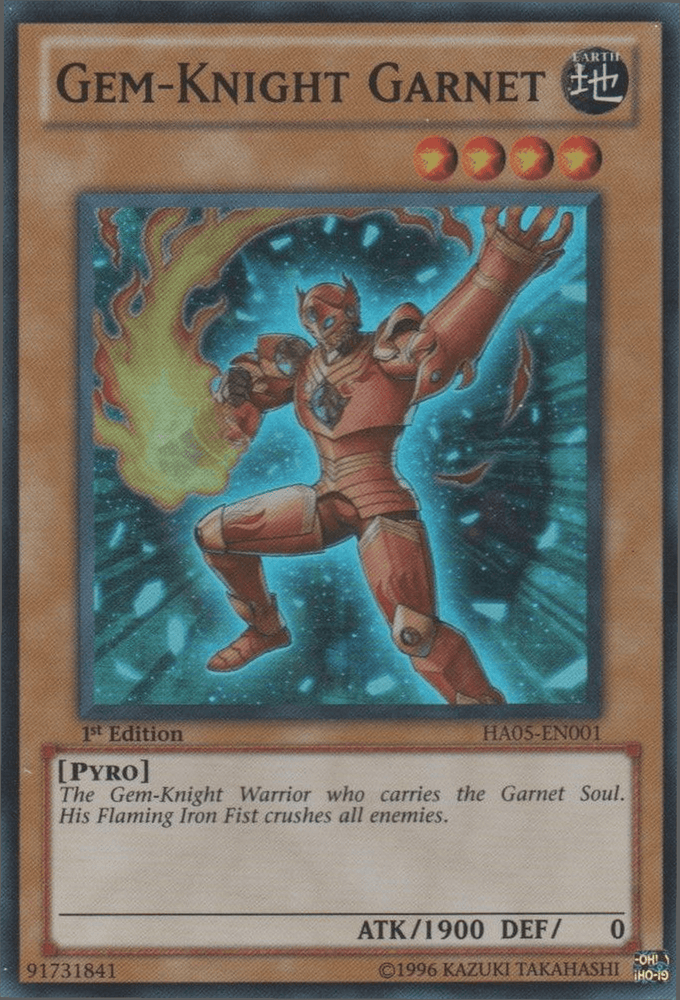 Gem-Knight Garnet [HA05-EN001] Super Rare (ONLINE ORDER ONLY)