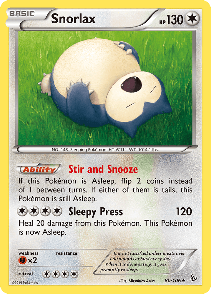 Snorlax (80/106) [XY: Flashfire] (Online Only)