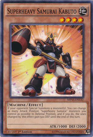 Superheavy Samurai Kabuto [MP15-EN132] Common (ONLINE ORDER ONLY)