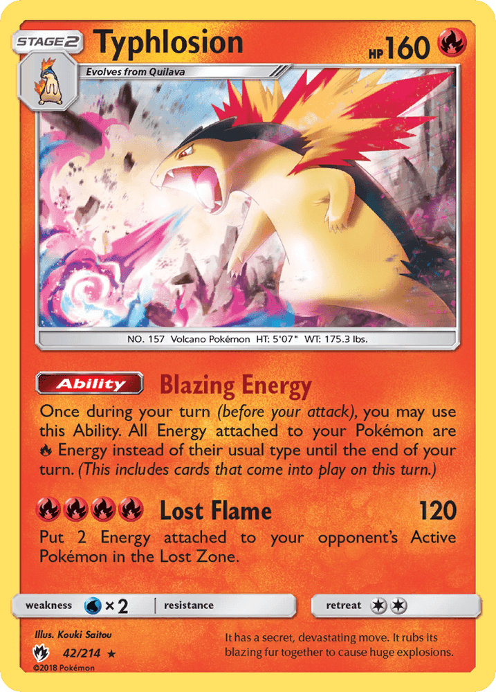 Typhlosion (42/214) [Sun & Moon: Lost Thunder] (Online Only)