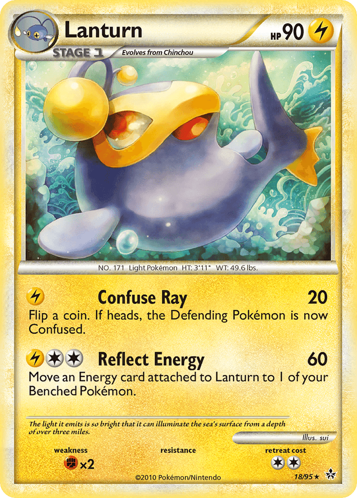 Lanturn (18/95) [HeartGold & SoulSilver: Unleashed] (Online Only)