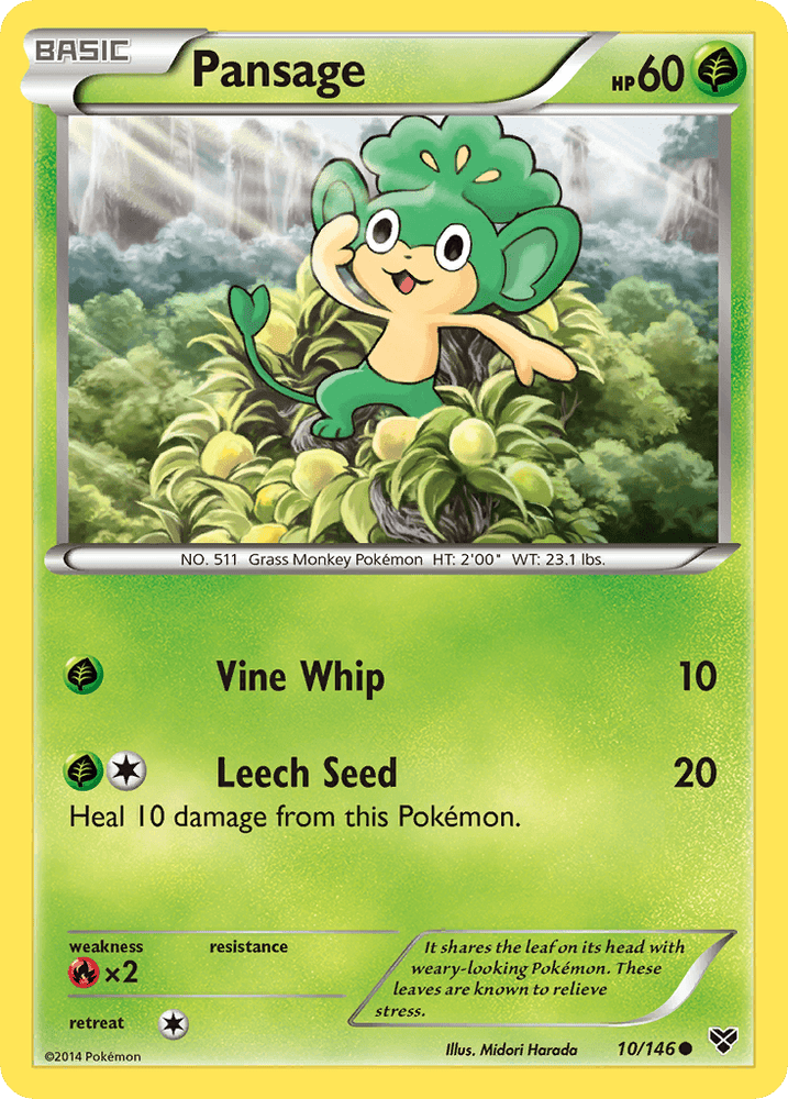 Pansage (10/146) [XY: Base Set] (Online Only)
