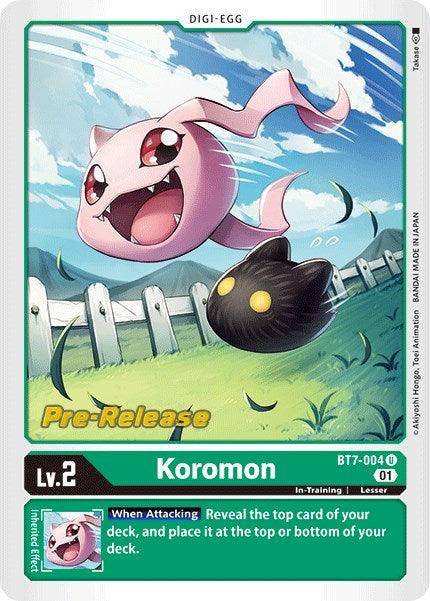 Koromon [BT7-004] [Next Adventure Pre-Release Cards] (ONLINE ORDER ONLY)