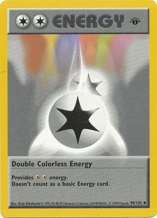 Double Colorless Energy (96/102) (Shadowless) [Base Set 1st Edition] (Online Only)