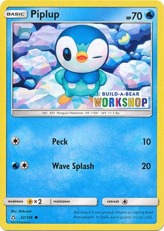 Piplup (32/156) (Build A Bear Workshop Exclusive) [Sun & Moon: Ultra Prism] (Online Only)