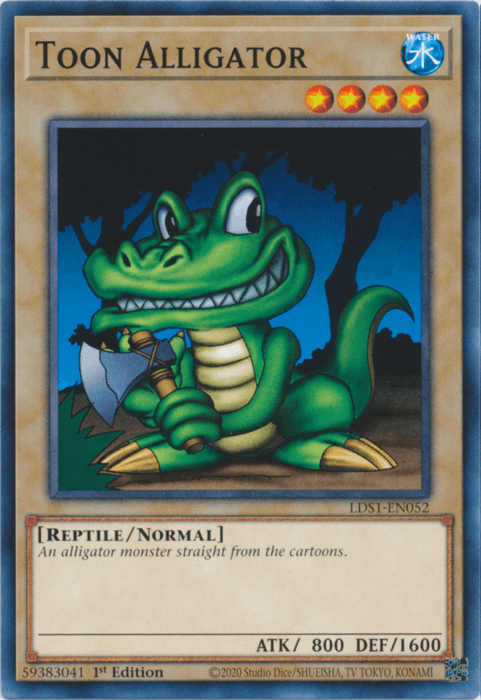 Toon Alligator [LDS1-EN052] Common (ONLINE ORDER ONLY)