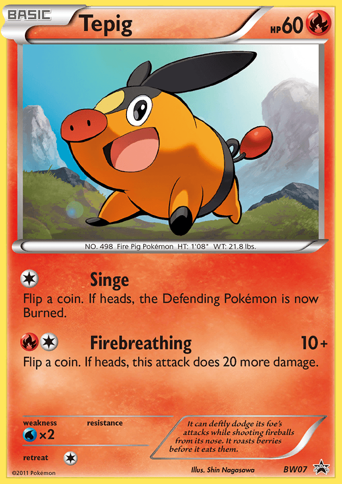Tepig (BW07) [Black & White: Black Star Promos] (Online Only)